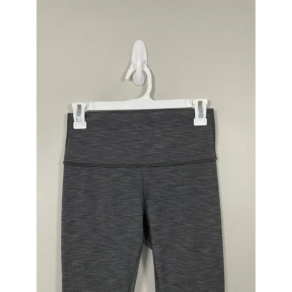 Lululemon Wunder Under Hi-Rise‎ 7/8 Tight in Heathered Black Size 6 Athleisure